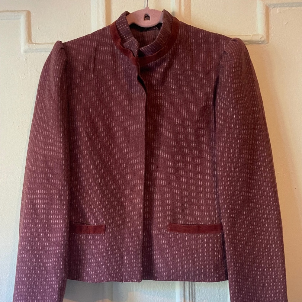 Mock neck jacket